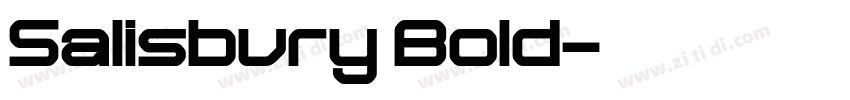 Salisbury Bold字体转换 Salisbury Bold字体转换
